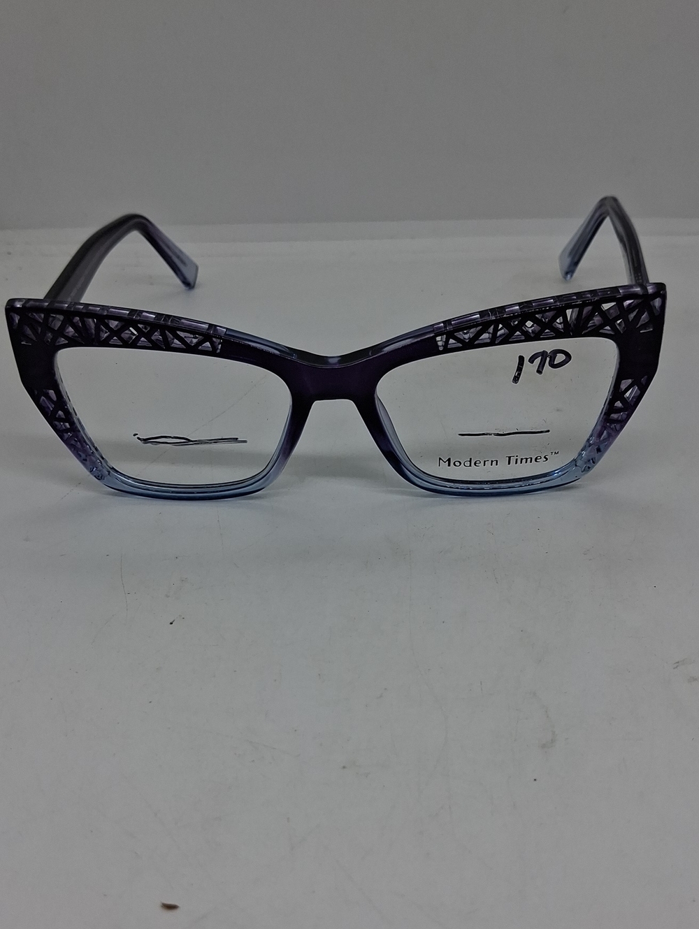 NWOT Rxable Women Modern Times Purple Lavender Gradient Cat-Eye Eyeglass Frames